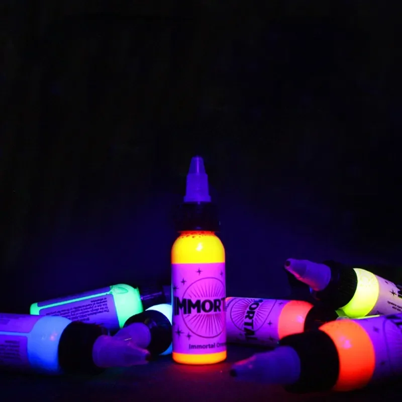 

15ml Fluorescent Tattoo Inks Professional Permanent Makeup Body Microblading Easy Coloring Purple Light Pigment 1pcs