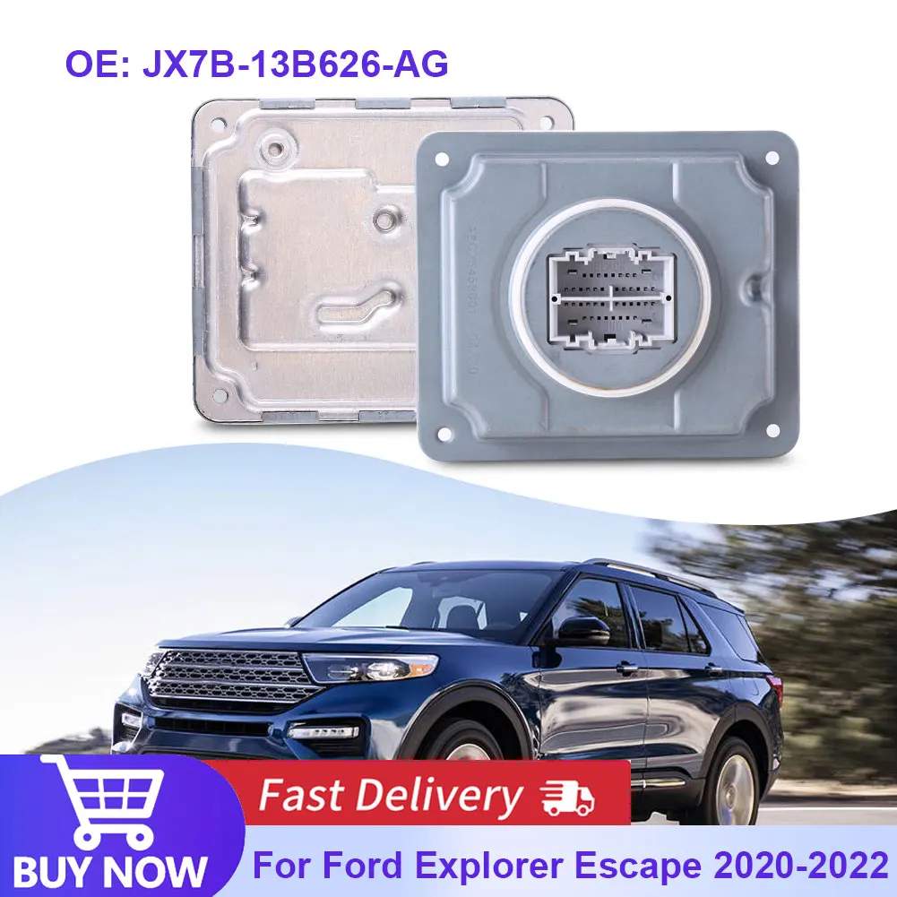 

LED MOD Headlight Control Module Computer JX7B-13B626-AG For Ford Explorer Escape 2020 2021 2022 Auto Parts Accessories