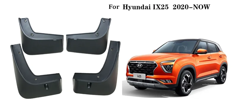 

4 шт., брызговики для Hyundai Creta ix25 Cantus SU2 2020 2021 2022 2023