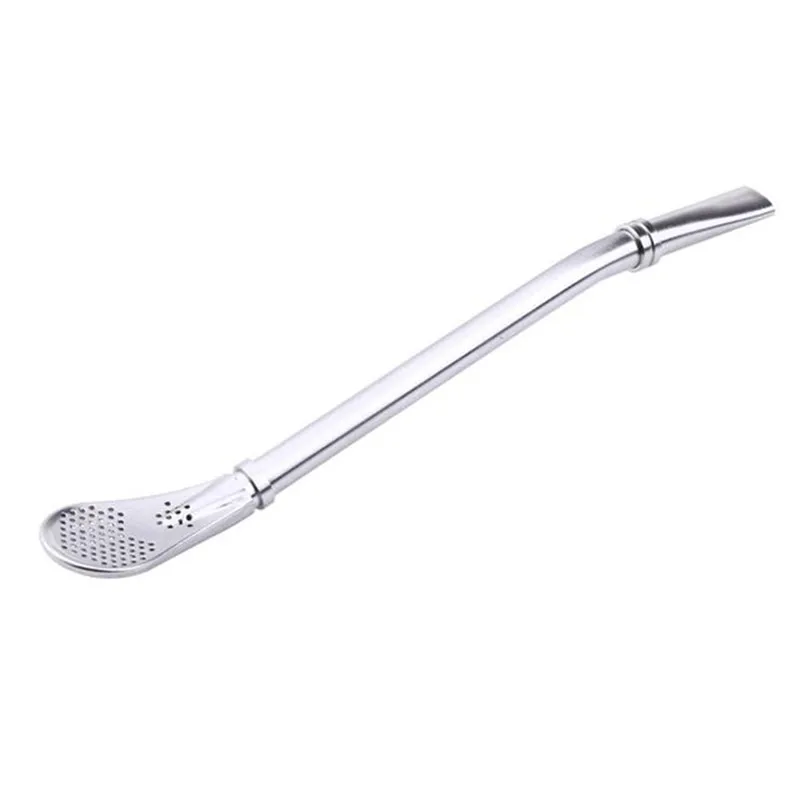 Stainless Steel Tea Filter Yerba Mate Tea Straws Bombilla Gourd Reusable Tools Drinking Straw Spoon Washable Coffee Tool drinking straws tea filter metal straw set