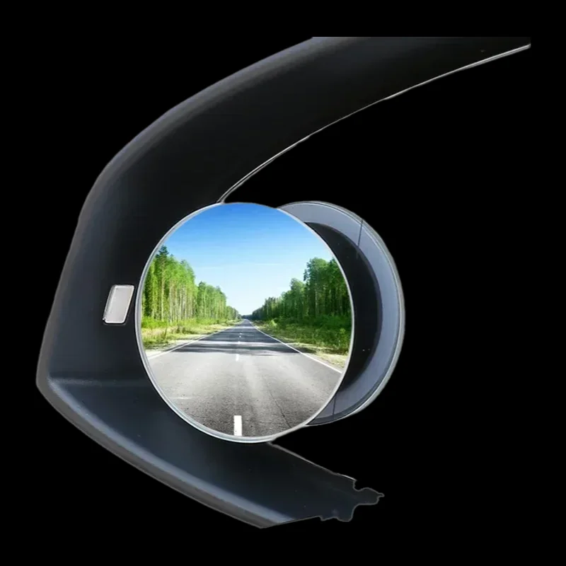 Car Rearview Mirror Small Circular Frameless High-definition Auxiliary Wide-angle Convex Surface wide angle mirror anti glare rear view mirror