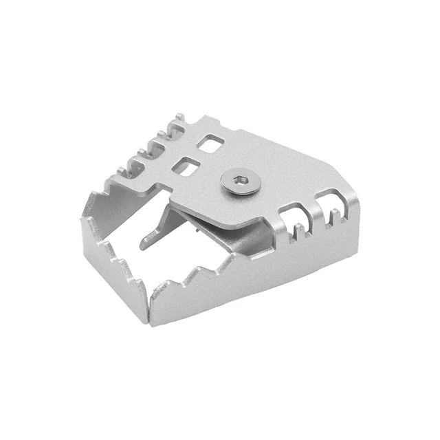 Pedale Leva Freno Posteriore Moto Aramox - Estensione Per BMW F800GS F700GS R1200GS, Argento - Foto 5