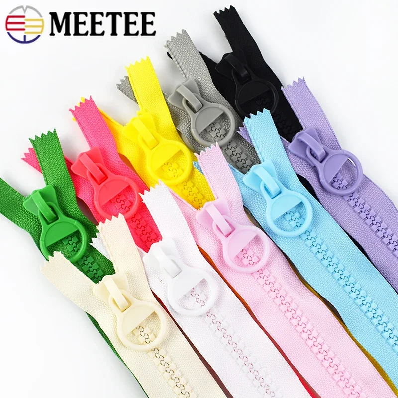 【GRAVER】Zipper Resin Green Flower White Clip MA-1 20/25/30cm Colorful Resin Zipper 10# Large Zippers No