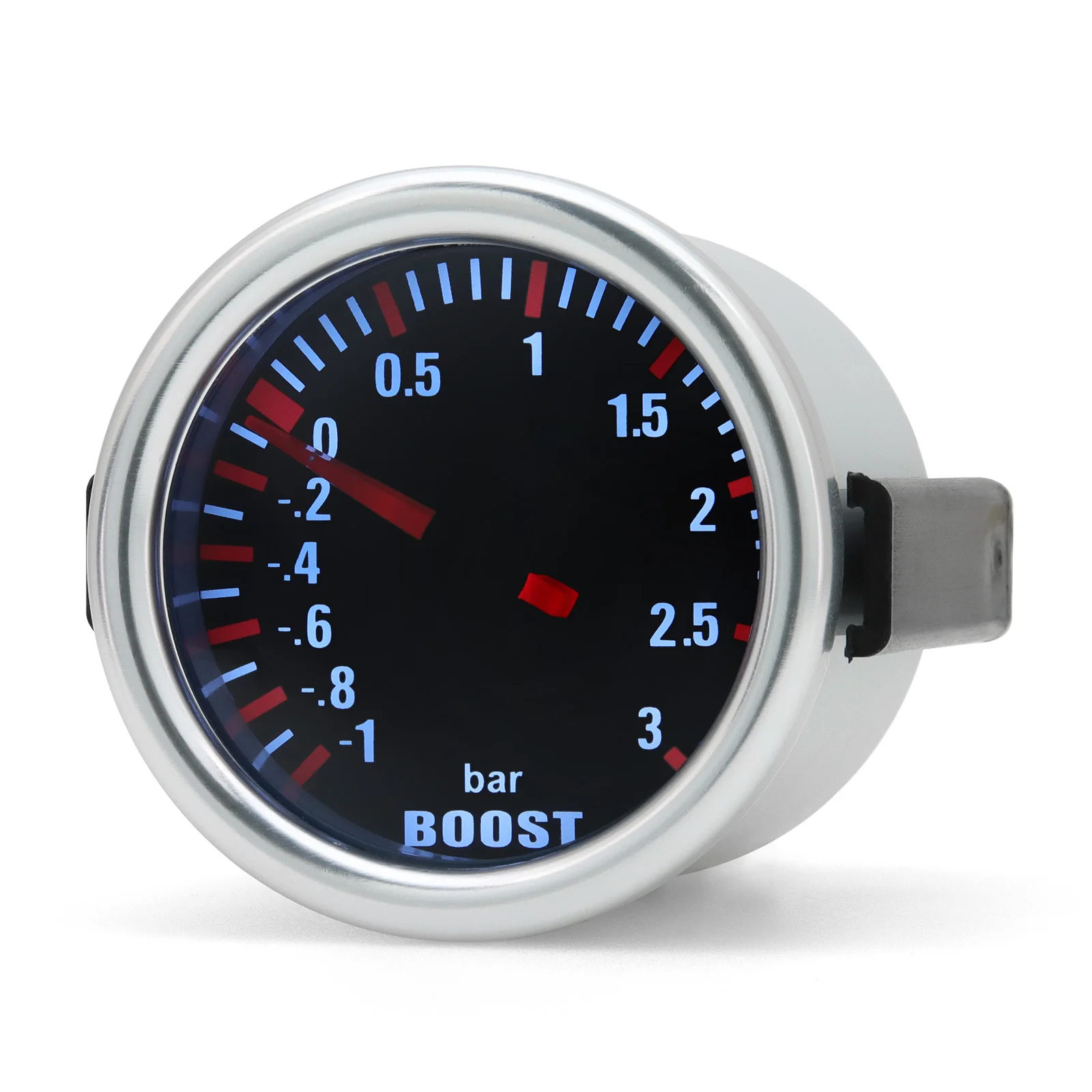 2'' 52mm Universal Car Gauge 3 Bar Boost Gauge Mechanical Boost Meter With LED B