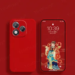 Liquid Silicone Soft TPU Phone Bumper Case in Original Design for Honor X5c (Red)