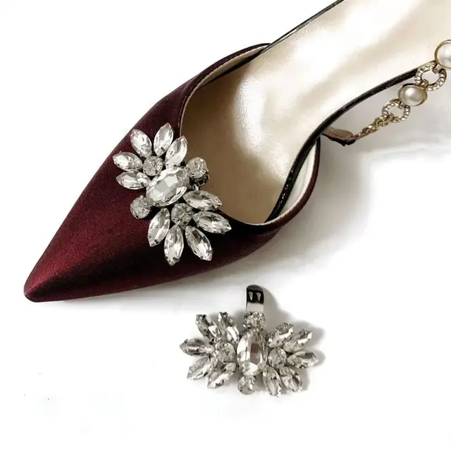 4 Clips Decorativos Para Zapatos Con Diseño De Abeja Y Diamantes De Imitación - Accesorio Metálico Extraíble Para Tacones Y Zapatos De Mujer