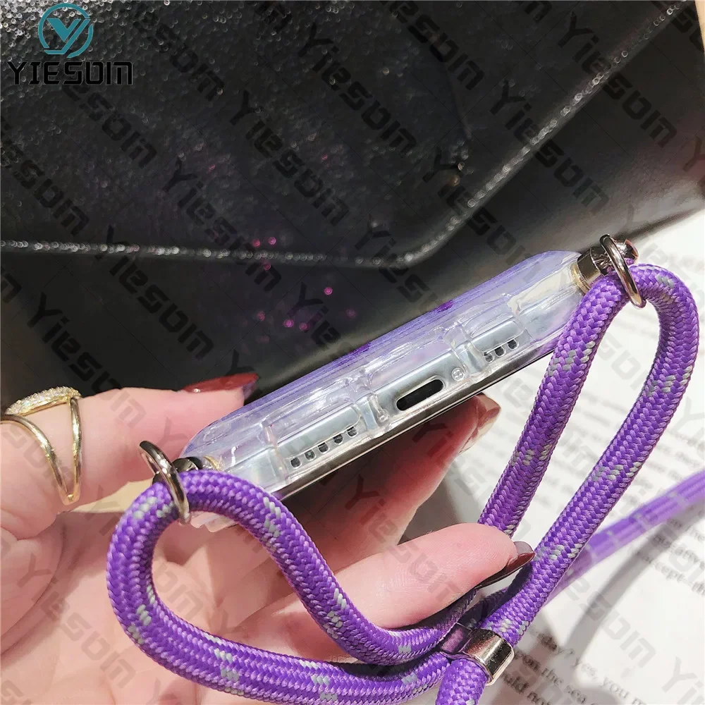 Sparkling Glitter Lanyard Case with Bling Design for Redmi Note & Redmi Series Smartphones