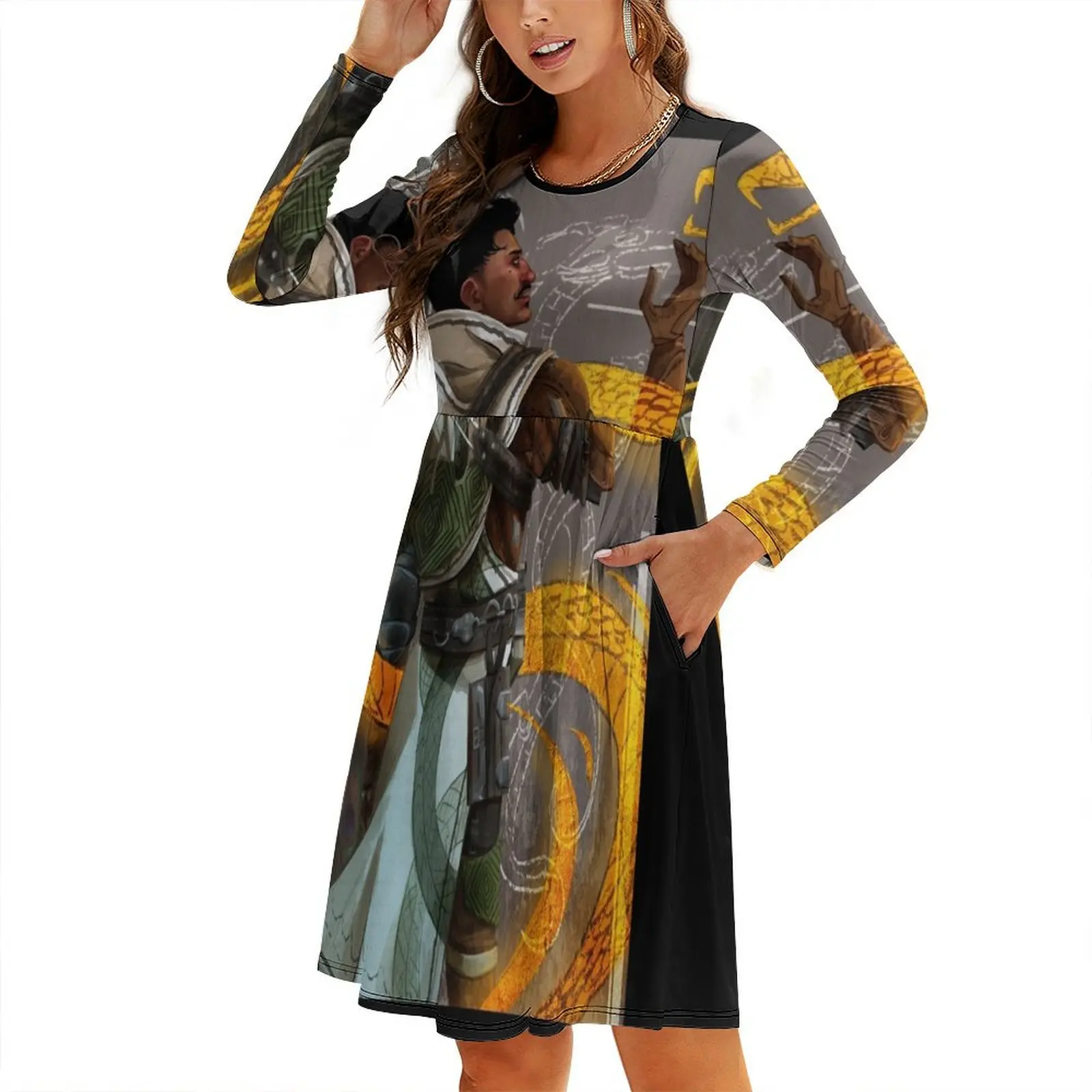 

Dorian Pavus Round Neck Baggy Dress women's summer clothing 2024 summer dresses womens 2024 clothes for women