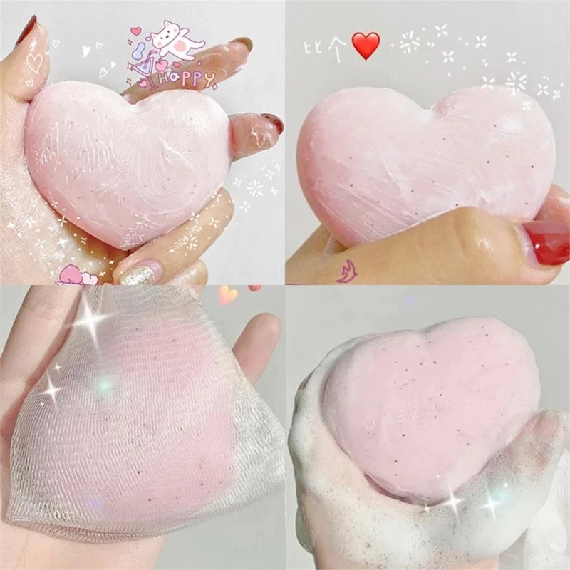 

PP Soap Peach Pink Whitening Handmade Soap Feminine Intimate Wash Whitening Buttock Private Parts Skin Cleaning Body Scrub Care