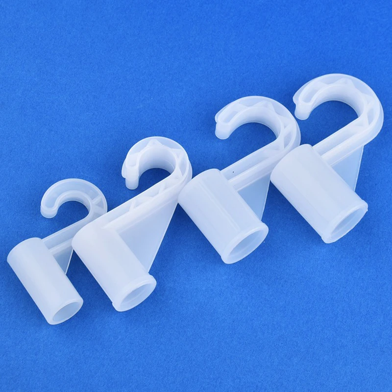 5Pcs Inner Dia 12/13/16/19/20/22/25mm Thickening Plastic Hook For Suit Locker Shelf Wardrobe Hook Fittings Home DIY Accessories
