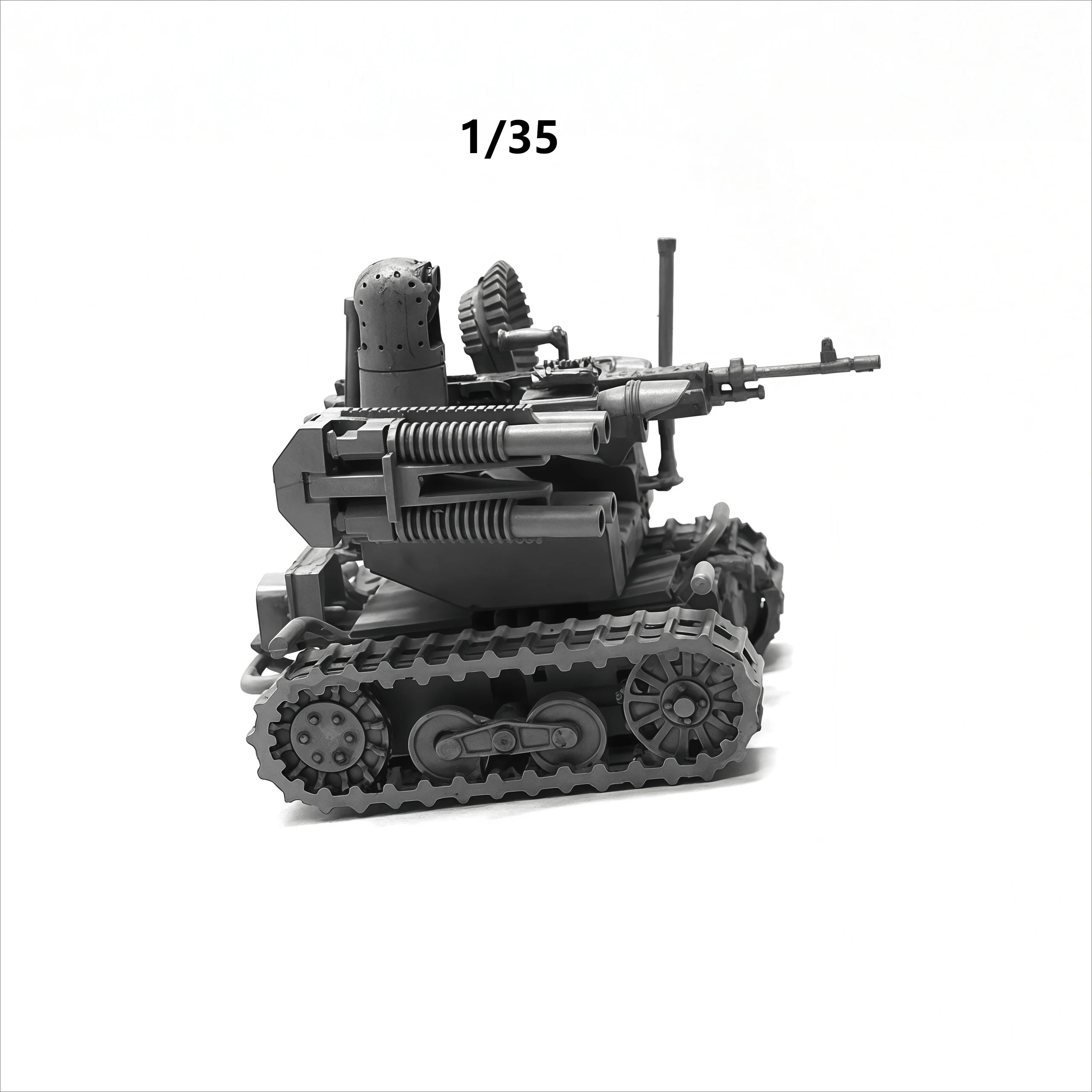 1/35 캐스팅 레진 모델 조립 키트, GK, 무인 로봇 모델, 도색되지 않음