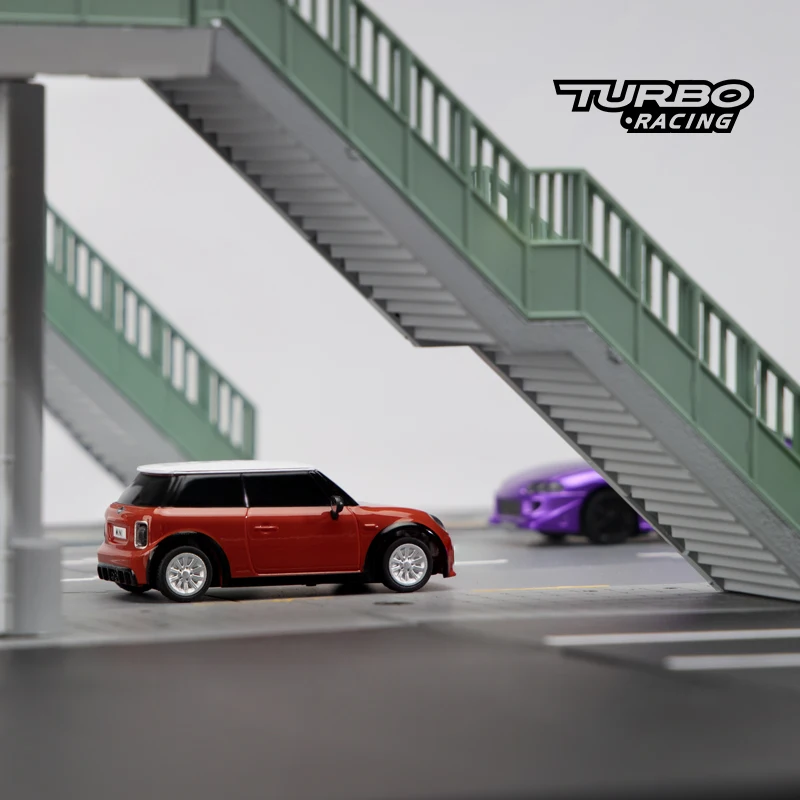 TURBO RACING  MINI COOPER 1:76 RTR 赤/白 1/76 TR01 Mini Cooper［ 1/76スケール TR01 ミニクーパー