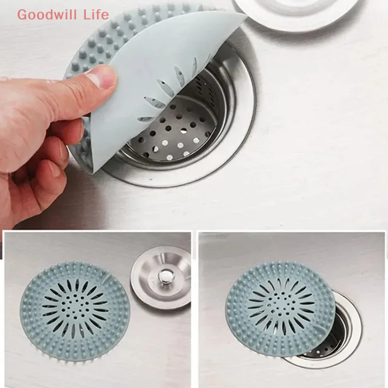 Hair Filter Sink Anti-blocking Strainer Bathtub Shower Floor Drain Stopper TPR Kitchen Deodorant Plug Bathroom Accessories 5