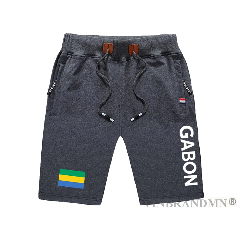 

Gabonese Republic Gabon mens shorts beach man men's board shorts flag workout zipper pocket sweat bodybuilding 2022 Gabonaise