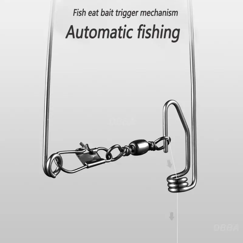 Fishing Hook Automatic Fishing Device Stainless Steel Automatic Fishing Hook Universal Hook Lazy Person