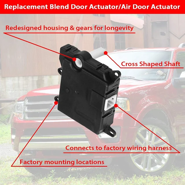 Blend Door Actuator Passenger Side 604-209, 1L2H19E616CD HVAC Blend Air  Door Actuador De Repuesto Para Ford Explorer 2002-2010, Ford Expedition  2003-2006, Mercury Mountaineer 2002-2010 Con MTC Automotive Replacement  Heater Blend Door Levers Expedition Explorer Mountaineer 1L2H 19E616 CD 1L2Z19E616CA Car Ac