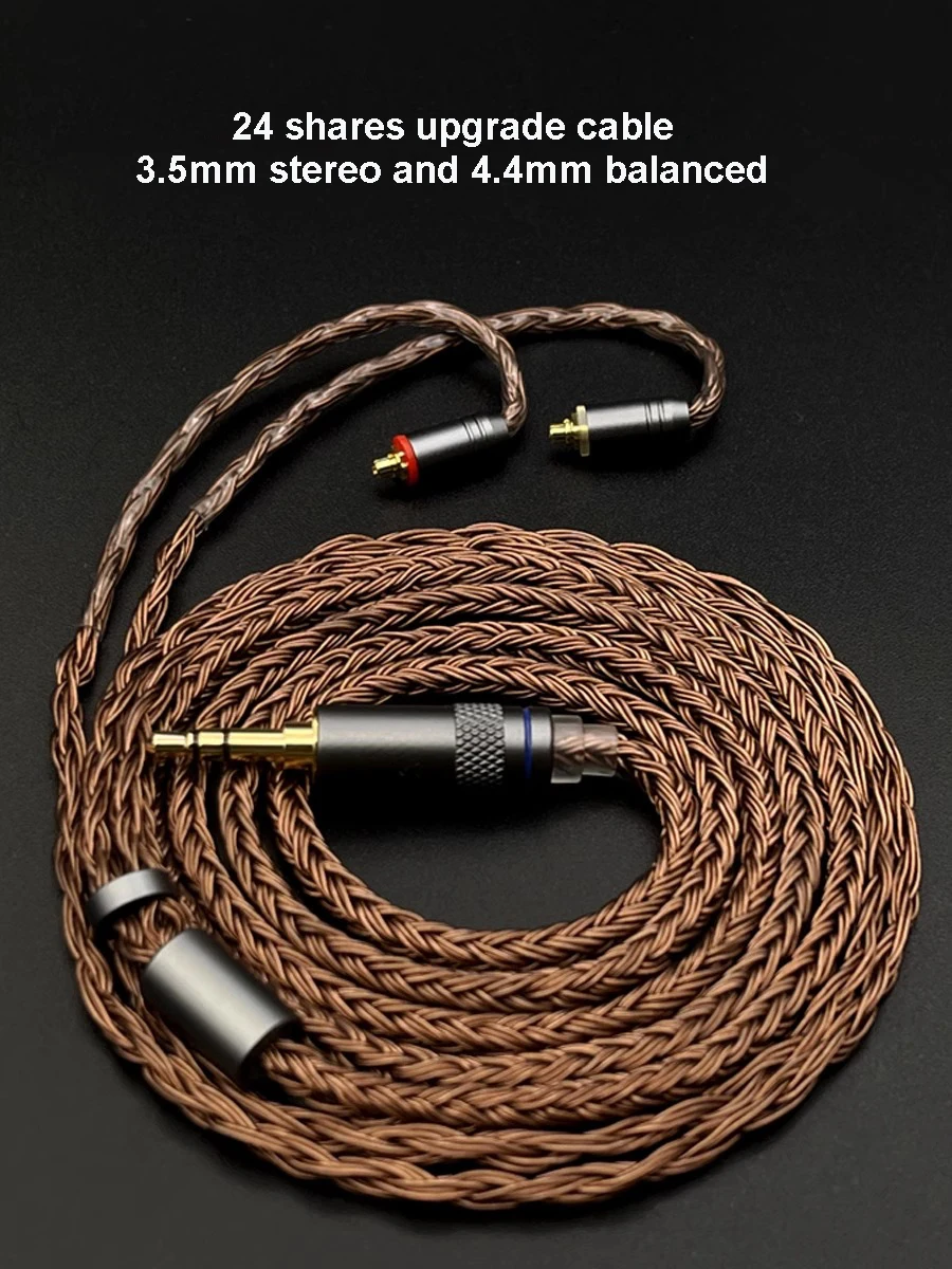 MMCX Connector Upgrade Headphone Cable 3.5mm 4.4mm Wired Earphones For Shure SE215 535 846 GR09 N3AP