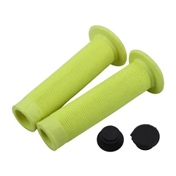 Enhanced Universal Motorcycle Rubber Hand Grips (YELLOW)