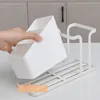 Disposable Cup Holder Rack Shelf For Coffee Paper Cup Spoon Fork Straw Sugar Tea Bag Storage Box Cup Container Desktop Storage 6