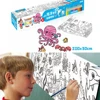 Coloring Paper Roll Drawing Toys for Children Montessori Color Filling Paper  Sticker Learning Educational Toy for Kids 6