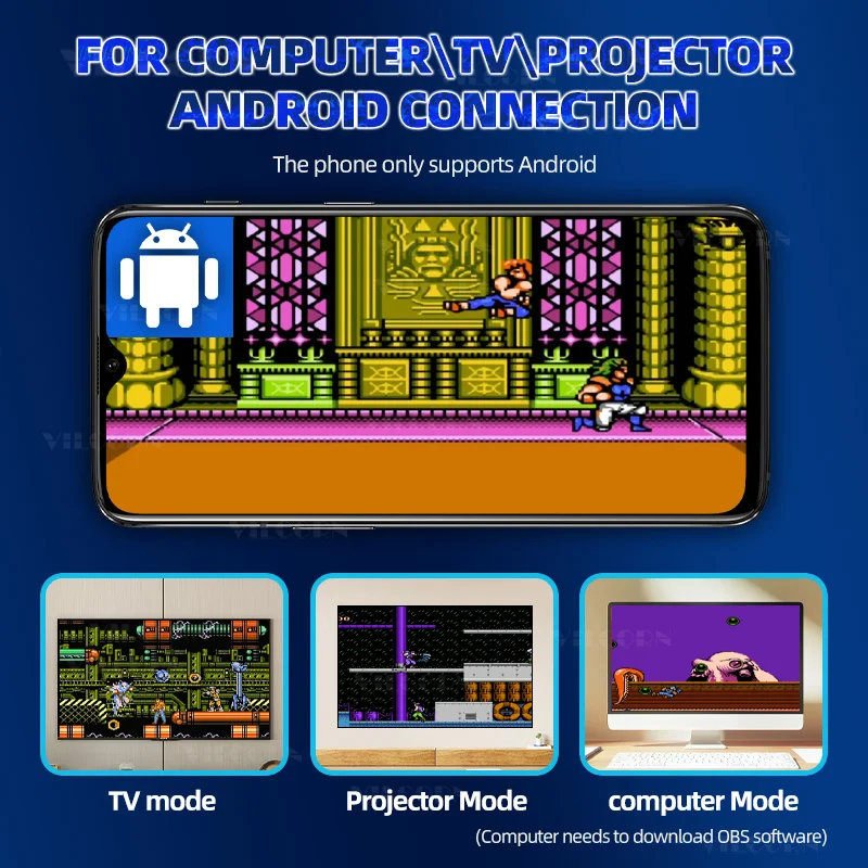 M8 Video Game Stick For Phone 4K HD Retro Game Console For PC/TV/Android 40000 Games 2.4G Dual Wireless Controller Kid Gift