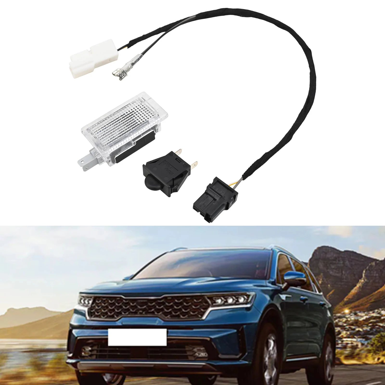 1 세트 자동차 글러브 박스 램프 스위치 어셈블리 9351021000 92620-33000 93510-21000 현대 용 기아 스위치 플라스틱 내부 부품