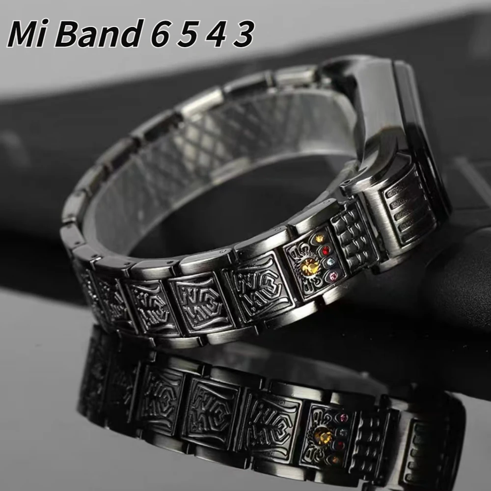 Cinturino In Acciaio Inossidabile Per Xiaomi Mi Band 6 5 4 3 Bracciale Nfc Cinturino In Metallo Per Mi Band 6 5 Cinturino Mi Band 4 3 Smart Watch Belt