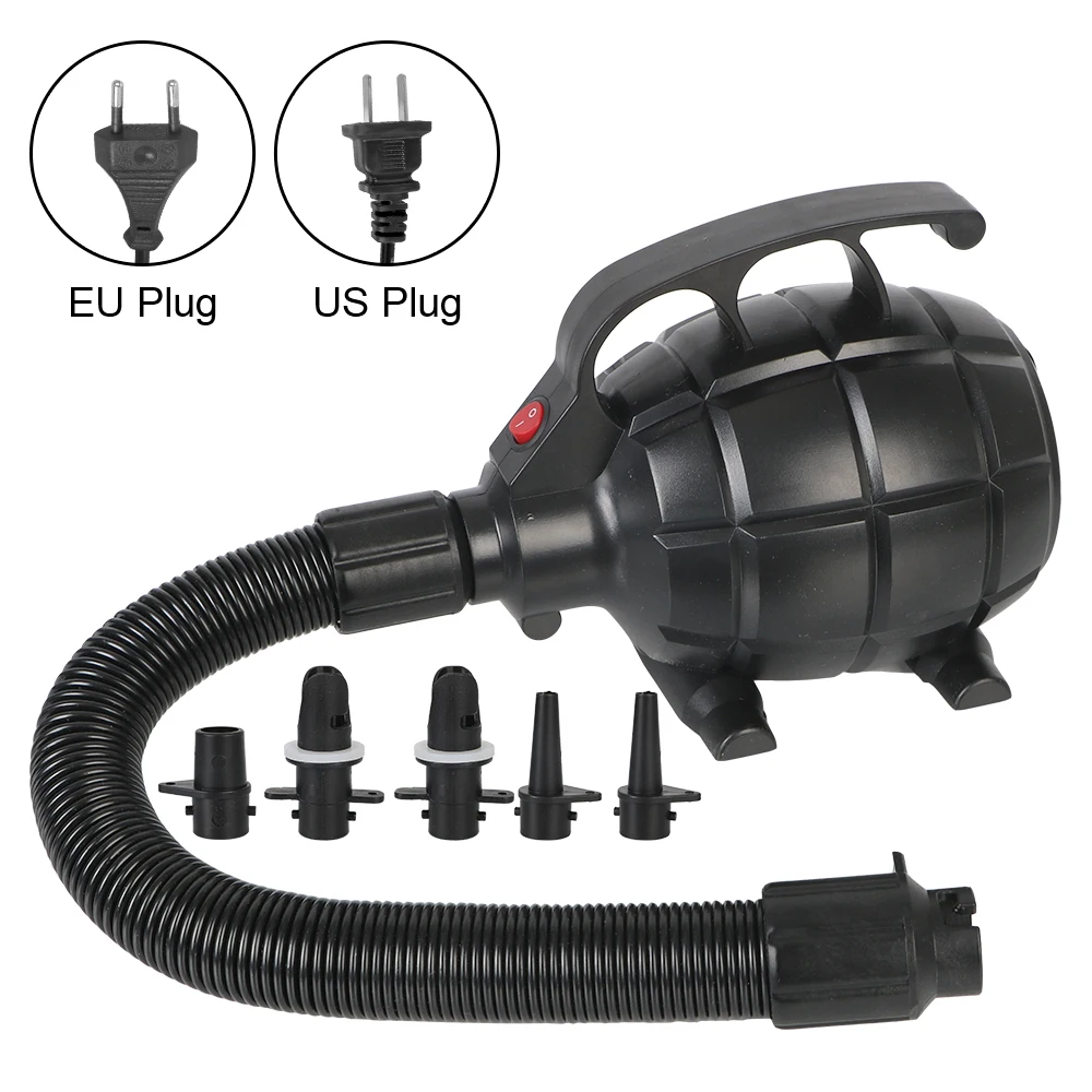 แบบพกพาปั๊มลมไฟฟ้าบ้าน Camping Utility เครื่องมือ Air Bed Air Inflation เครื่องมือ 220V 600W Air Compressor EU/US Plug 1