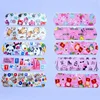 100pcs/lot Cartoon Patterned Curitas Adhesive Bandages Plaster Curved Patch Wound Strips Dressing Band Aid for Children Utensils 4