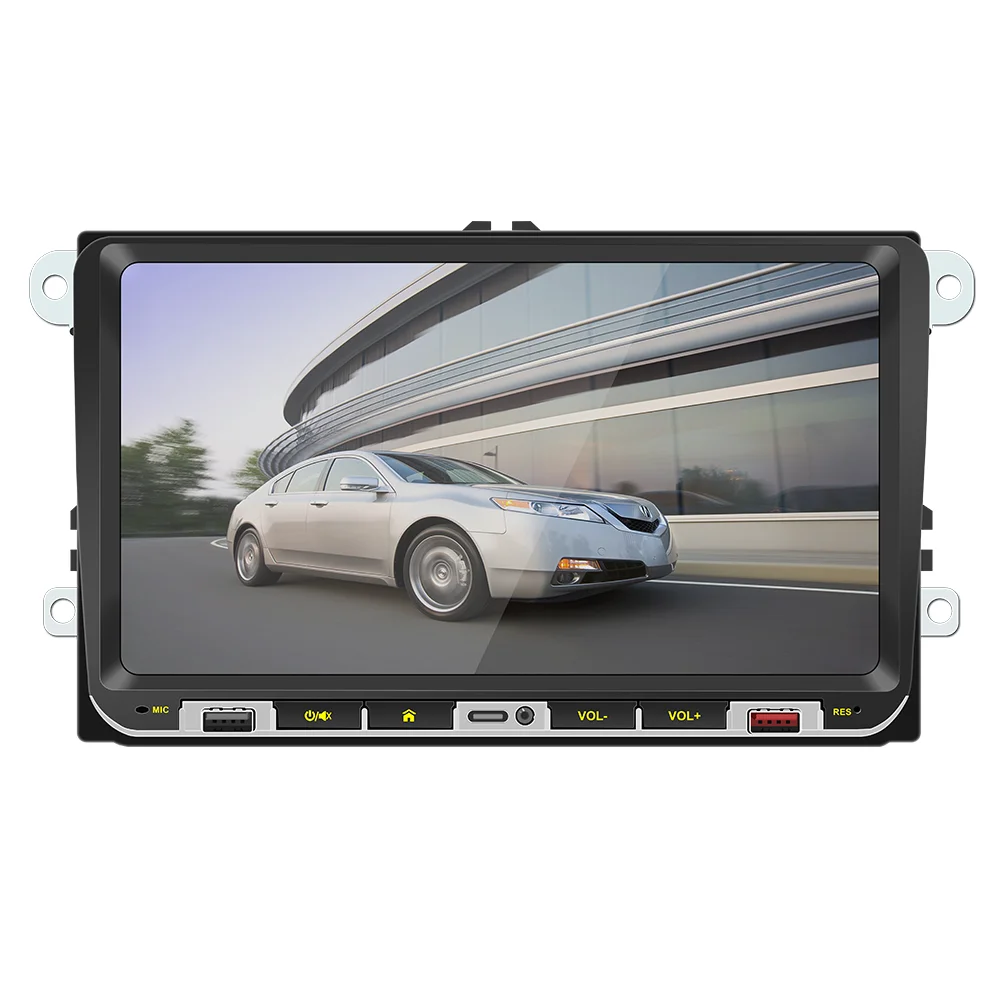 Car Stereo 2din 9'' HD Touch Screen CarPlay Car Radio For VW Volkswagen/Golf/Passat/Seat Car Multimedia MP5 Player FM Audio Stereo