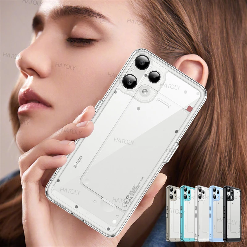Nothing Phone 3a Lite ケース Nothing Phone 3a Lite カバー 耐衝撃 クリア PC + TPU ...