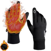 Waterproof Windproof Thermal Adding Velvet Touchscreen Anti Slip Bicycle Cycling Sports Bike Outdoor Player Field Soccer Gloves 1