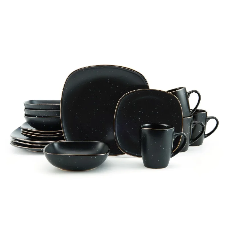

Pfaltzgraff® Decker 16-Piece Dinnerware Set, Black