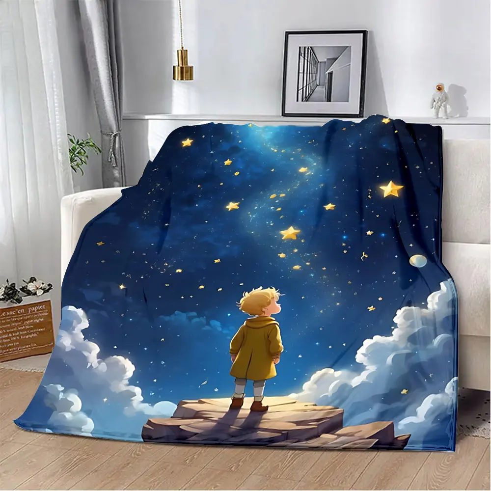 Carcoon The Little Prince Printed Blanket Picnic Blankets Warm Blanket Soft and Comfortable Blanket Home Travel Birthday Gift 5