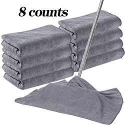 Premium Microfiber Cleaning Cloths - High Absorbency, Reusable Multi - Purpose Towels for Home and Surfaces (8 - Pack) (Light Grey)