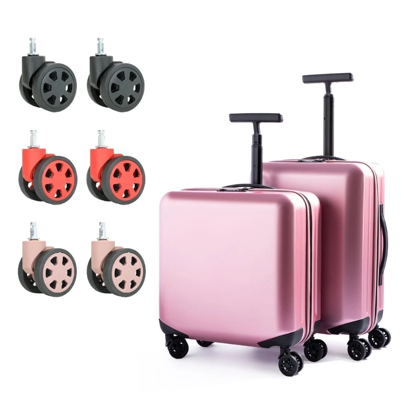

Пластиковые тихие колеса, универсальные вращающиеся колеса, аксессуары для колес для багажа, прочные