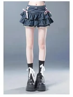 New Fashion Women Hot Girl Sweet Kawaii Bow Vintage Y2k Clothes American Streetwear Sexy Summer A-line Gothic Mini Denim Skirts - Image 5