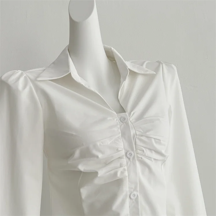 Y2K 3-piece Set Women Crop Coat Blazer White Shirt Halter Sleeveless Bodycon Midi Dress Autumn New Female Korean Chic Outfits