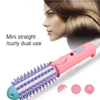 Mini Curling Iron Dual-use Straight Clipboard Small Electric Clipboard Female Curling Straight Comb Portable Student Dormitory 2