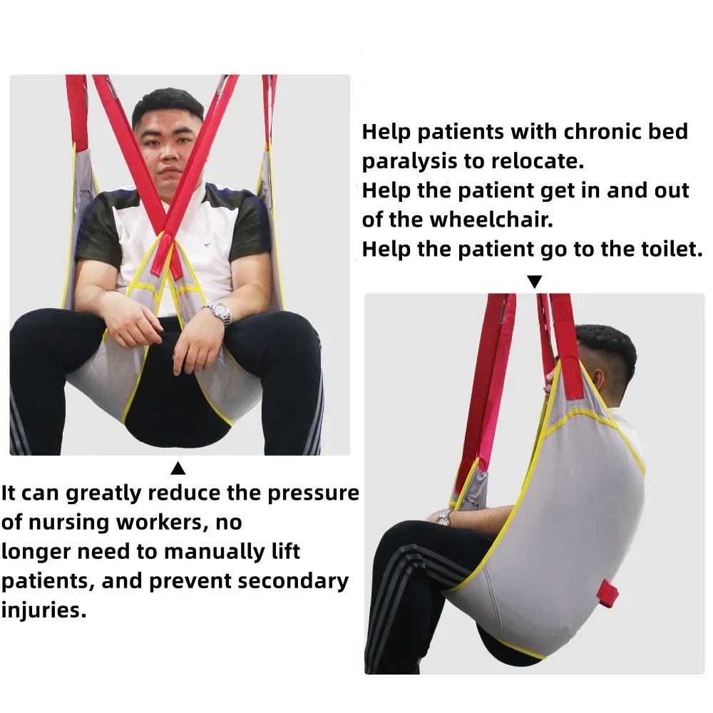 Elderly Lift Sling Nursing Shift Machine Patient Sitting Lifting Sling Disabled Patient Mobile Device Adjustable Assist Straps