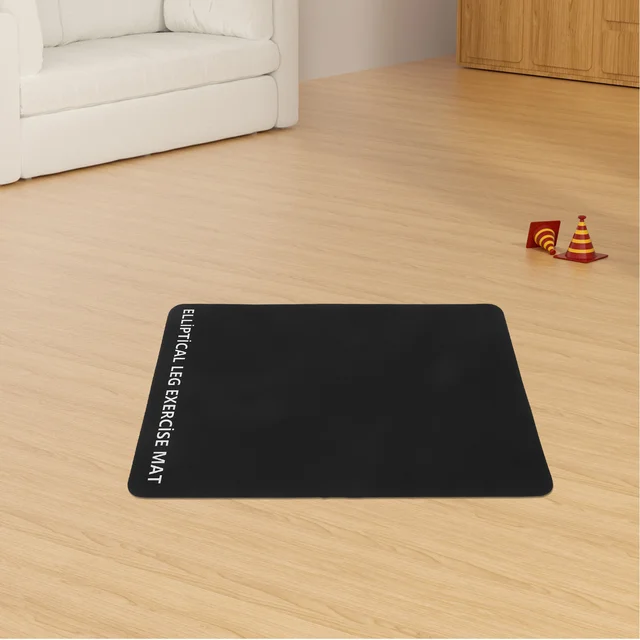 Black Noise-Absorbing Mat for Treadmills Non-Slip Shock-Absorbing PU Vibration Pad Exercise Equipment Floor Pad 5