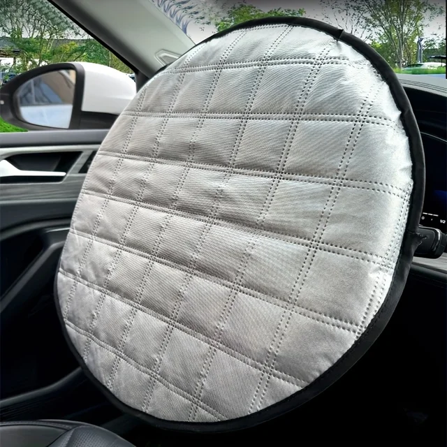 Steering Wheel Sun Shade Cover Car Steering Wheel Sun Block Auto Steering Wheel Sheath Fits All Cars Auto 1