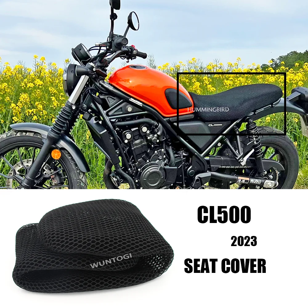 for Honda CL 500 CL500 Scrambler Seat Cover 3D Breathable Protection Cushion Nylon SCL500 Accessories Motorcycle