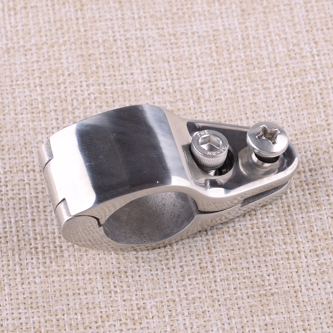

1" 25mm Boat Yacht Bimini Top Fitting Hinged Jaw Slide Marine Hardware Silver Stainless Steel
