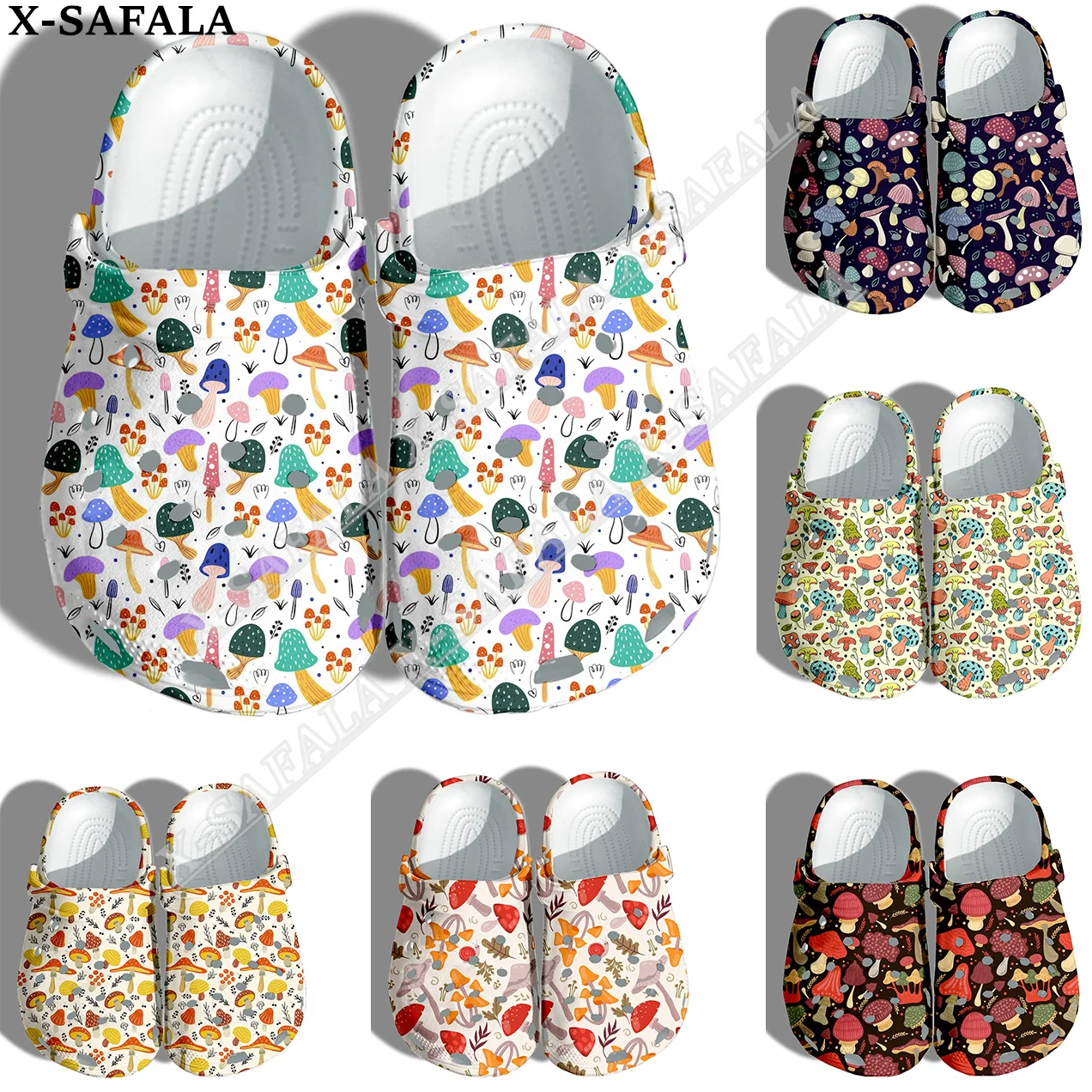 

Nature Mushroom Plant Print Men Women Classic Clogs Slippers Shoes EVA Ligtweight Sandals Summer Beach Outdoor-5