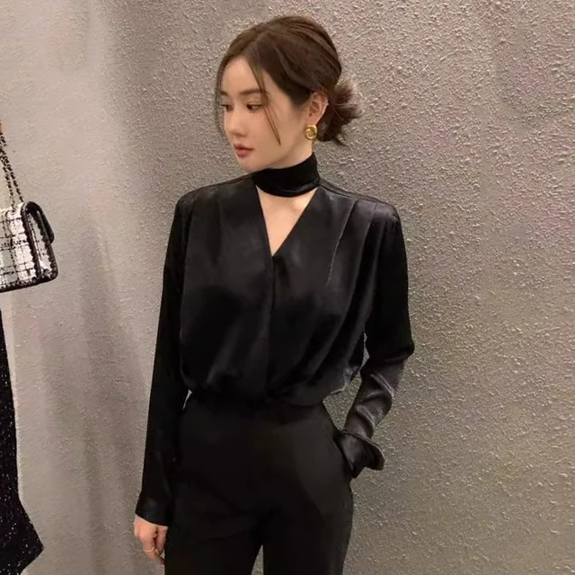 틈새 디자인 가을 올 매치 셔츠