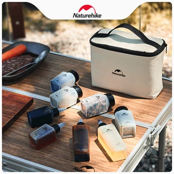 Naturehike 네이처 하이킹 휴대용 양념 통 세트 야외 캠핑 피크닉 바베큐 주방 용품 액체 분말 향신료 디스펜서 캔 병