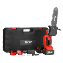  8 Inch Cordless Brushless Chainsaw Electric Saw With 4.0AH Li-ion Battery Oiling System Woodworking Cutter Garden Pruning Tools 
