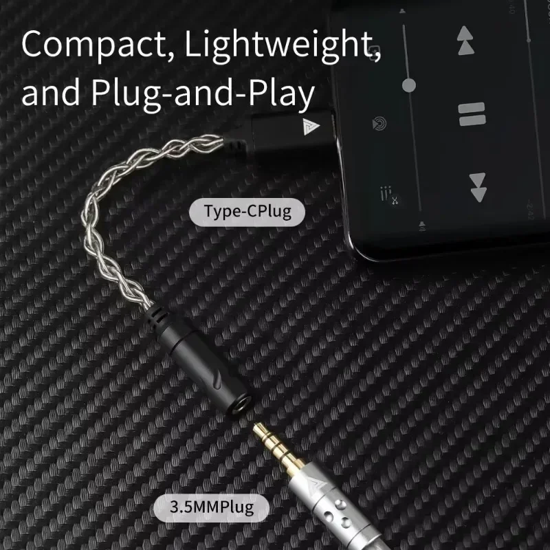 QKZ TC-MAX Pro HiFi DAC USB Type C To 3.5mm Headphone Amplifier Audio Decoder IEM AMP Mobile Phone Adapter CX31993 32bits/384kHz