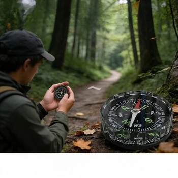 New Waterproof Hiking Compass, Multifunctional Sighting Navigation For Survival Traveling, Mountaineering Boating Outdoor sports 1